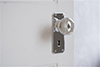 Holkham Door Knob, Ilkley Keyhole Plate, Nickel