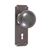 Holkham Door Knob, Ilkley Keyhole Plate, Polished