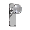 Holkham Door Knob, Ilkley Plain Plate, Nickel