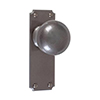 Holkham Door Knob, Ilkley Plain Plate, Polished