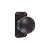 Holkham Door Knob, Ilkley Short Plate, Matt Black