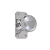 Holkham Door Knob, Ilkley Short Plate, Nickel