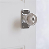 Holkham Door Knob, Ilkley Short Plate, Nickel