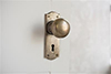 Holkham Door Knob, Nowton Keyhole Plate, Antiqued Brass