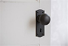 Holkham Door Knob, Nowton Keyhole Plate, Beeswax