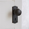 Holkham Door Knob, Nowton Keyhole Plate, Beeswax