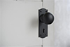 Holkham Door Knob, Nowton Keyhole Plate, Matt Black