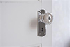 Holkham Door Knob, Nowton Keyhole Plate, Nickel