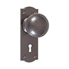 Holkham Door Knob, Nowton Keyhole Plate, Polished