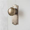 Holkham Door Knob, Nowton Plain Plate, Antiqued Brass