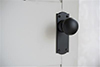 Holkham Door Knob, Nowton Plain Plate, Matt Black