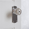 Holkham Door Knob, Nowton Plain Plate, Nickel