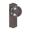 Holkham Door Knob, Nowton Plain Plate, Polished