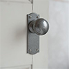 Holkham Door Knob, Nowton Plain Plate, Polished