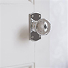 Holkham Door Knob, Nowton Short Plate, Nickel