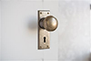 Holkham Door Knob, Ripley Keyhole Plate, Antiqued Brass