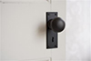 Holkham Door Knob, Ripley Keyhole Plate, Beeswax