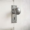 Holkham Door Knob, Ripley Keyhole Plate, Polished