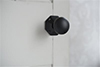 Holkham Door Knob, Shaftesbury Plate, Matt Black