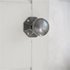 Holkham Door Knob, Shaftesbury Plate, Polished