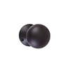 Holkham Door Knob, Rowley Plate, Matt Black