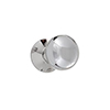 Holkham Door Knob, Rowley Plate, Nickel