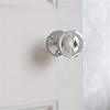 Holkham Door Knob, Rowley Plate, Nickel