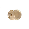 Holkham Door Knob, Rowley Plate, Polished Brass