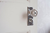 Holkham Door Knob, Bristol Privacy Plate, Nickel