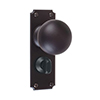 Holkham Door Knob, Ilkley Privacy Plate, Matt Black