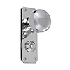 Holkham Door Knob, Ilkley Privacy Plate, Nickel