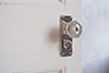 Holkham Door Knob, Ilkley Privacy Plate, Nickel