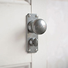 Holkham Door Knob, Ilkley Privacy Plate, Polished