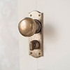 Holkham Door Knob, Nowton Privacy Plate, Antiqued Brass