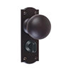 Holkham Door Knob, Nowton Privacy Plate, Matt Black