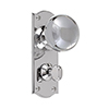 Holkham Door Knob, Nowton Privacy Plate, Nickel