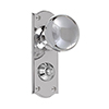 Holkham Door Knob, Nowton Privacy Plate, Nickel