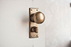 Holkham Door Knob, Ripley Privacy Plate, Antiqued Brass