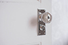 Holkham Door Knob, Ripley Privacy Plate, Nickel