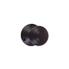 Reeded Door Knob, Reeded Plate, Matt Black