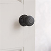 Reeded Door Knob, Rowley Plate, Beeswax