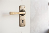 Manson Handle, Ilkley Keyhole Plate, Antiqued Brass