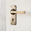 Manson Handle, Ilkley Keyhole Plate, Antiqued Brass