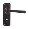 Manson Handle, Ilkley Keyhole Plate, Matt Black