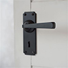 Manson Handle, Ilkley Keyhole Plate, Matt Black