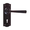 Manson Handle, Nowton Keyhole Plate, Matt Black