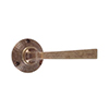 Manson Handle, Reeded Plate, Antiqued Brass