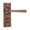 Manson Handle, Bristol Privacy Plate, Antiqued Brass