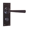 Manson Handle, Bristol Privacy Plate, Matt Black