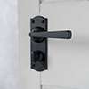 Manson Handle, Nowton Privacy Plate, Matt Black